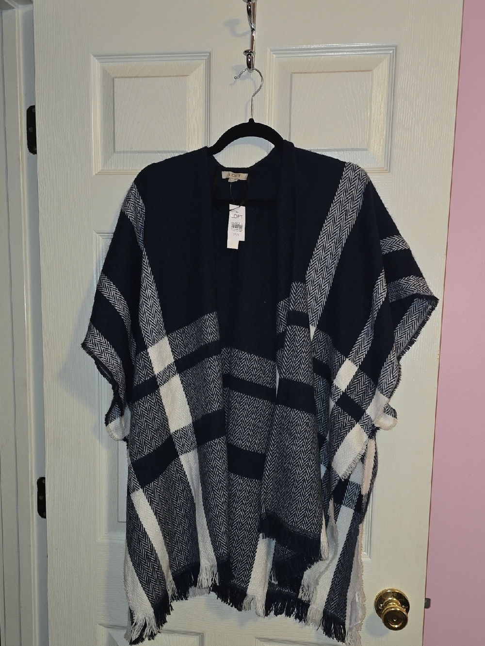 LOFT Deep Navy Cozy Knit Layer